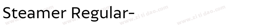 Steamer Regular字体转换